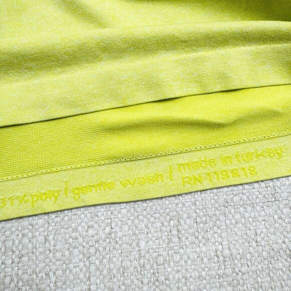 Oiselle Birds Of A Feather Top Size Small Long Sleeve Active Seamless Lime Green - Picture 10 of 12